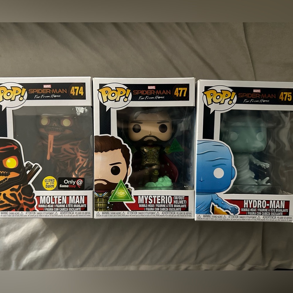 Spider Man Funko Pop Set